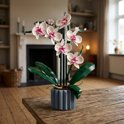 Potted Orchid Bouquet (608 Pcs)