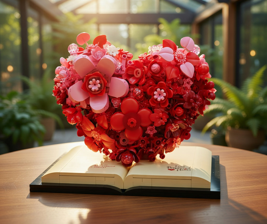 Escultura de flor romántica (768 micro-piezas) - Imagen 22