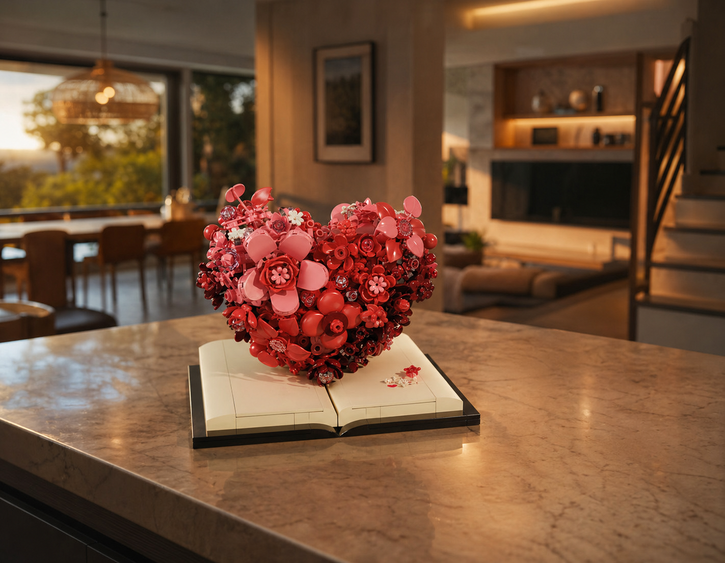 Escultura de flor romántica (768 micro-piezas) - Imagen 21