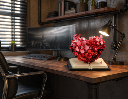 Escultura de flor romántica (768 micro-piezas) - Imagen 25