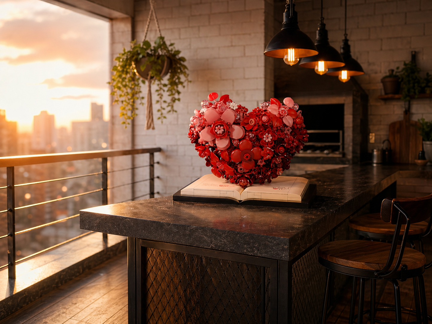 Escultura de flor romántica (768 micro-piezas) - Imagen 24