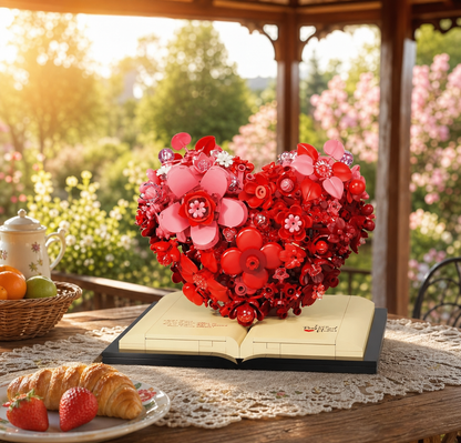 Escultura de flor romántica (768 micro-piezas) - Imagen 28