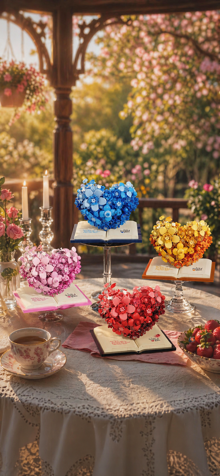 Escultura de flor romántica (768 micro-piezas) - Imagen 19