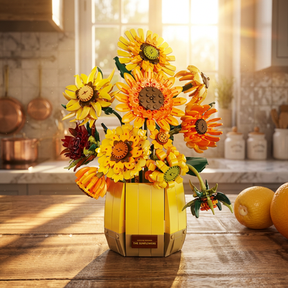2-in-1 Sunflower Bouquet (1328 Pcs)