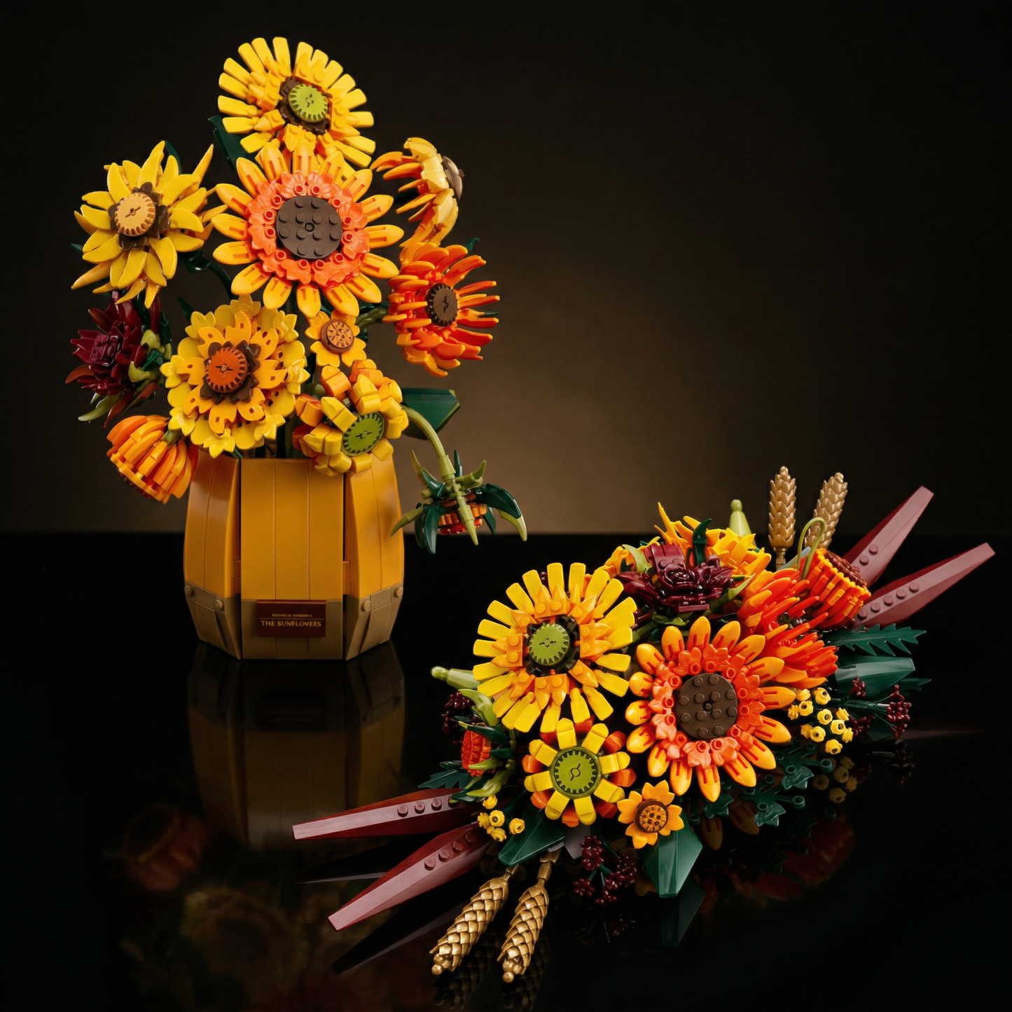 2-in-1 Sunflower Bouquet (1328 Pcs)