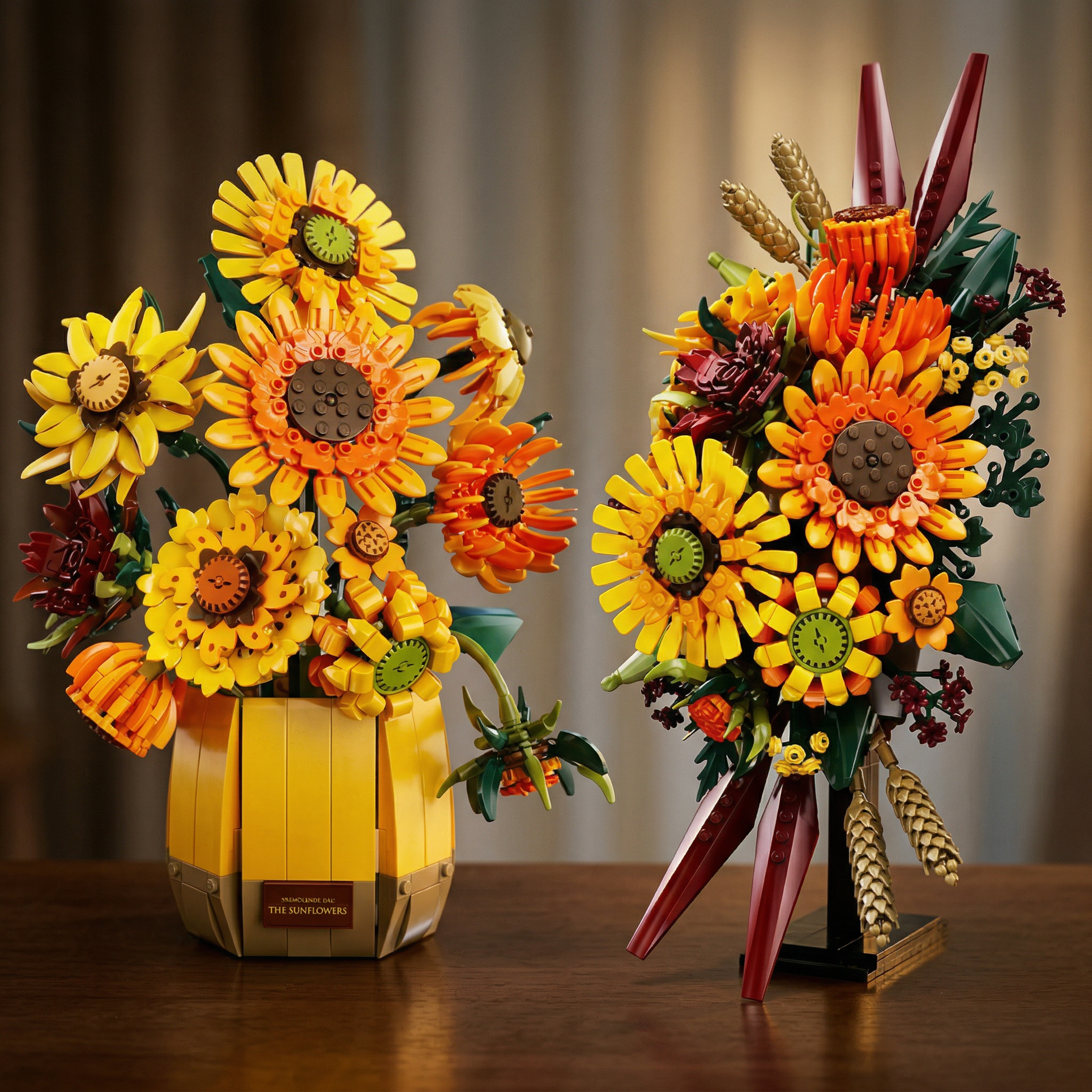 2-in-1 Sunflower Bouquet (1328 Pcs)