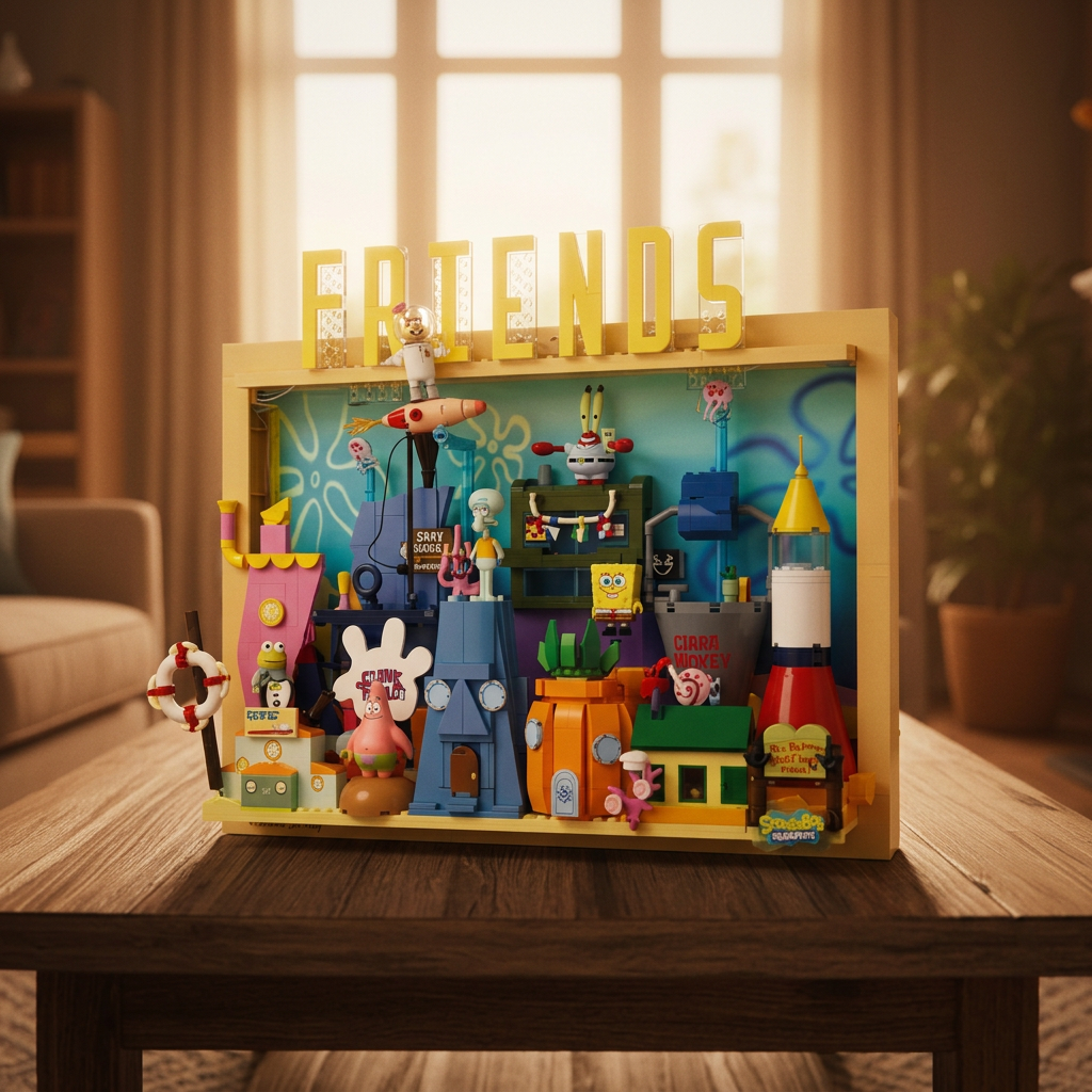 Bikini Bottom 3D Art Frame (1126 Pcs)