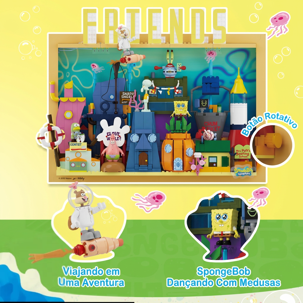 Bikini Bottom 3D Art Frame (1126 Pcs)
