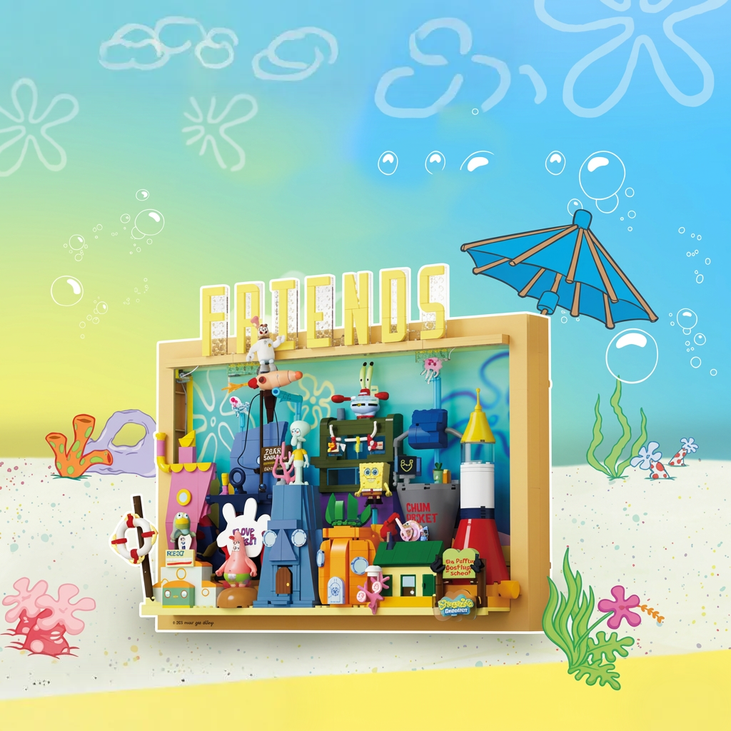 Bikini Bottom 3D Art Frame (1126 Pcs)