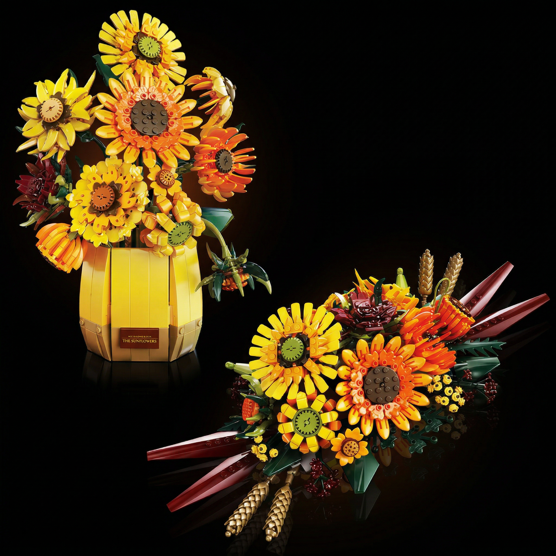2-in-1 Sunflower Bouquet (1328 Pcs)
