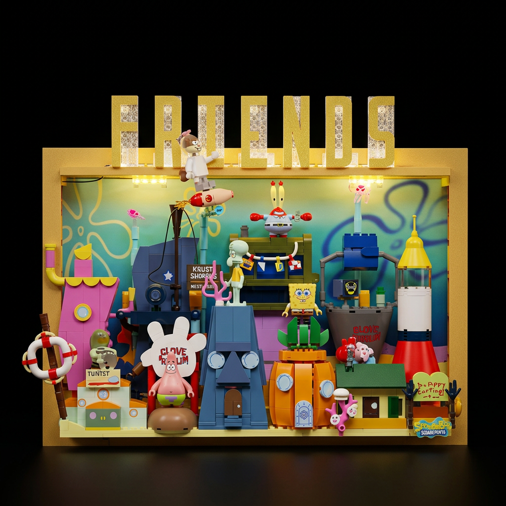Bikini Bottom 3D Art Frame (1126 Pcs)