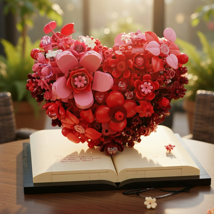 Escultura de flor romántica (768 micro-piezas) - Imagen 7