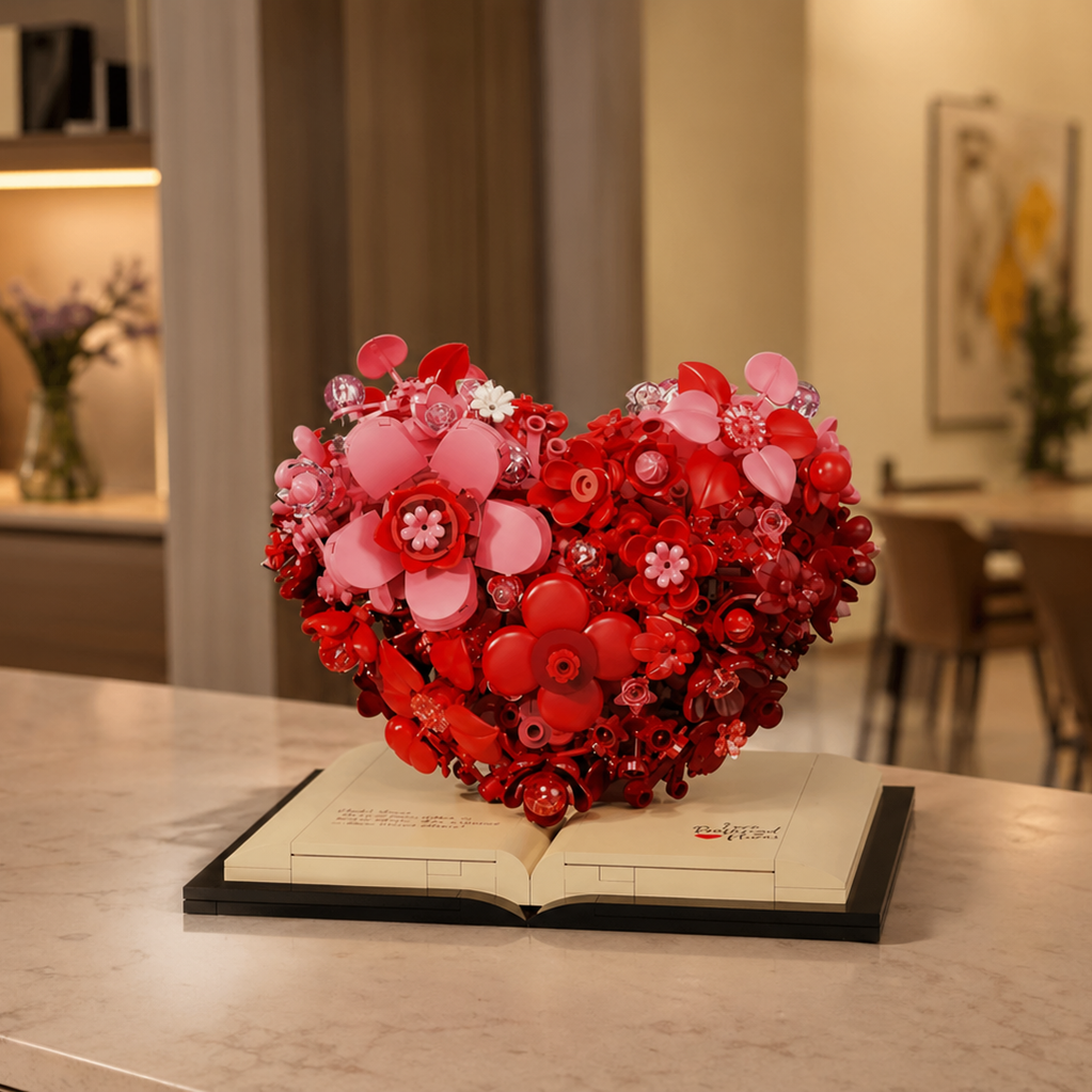 Escultura de flor romántica (768 micro-piezas) - Imagen 8