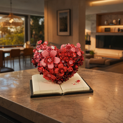 Escultura de flor romántica (768 micro-piezas) - Imagen 9
