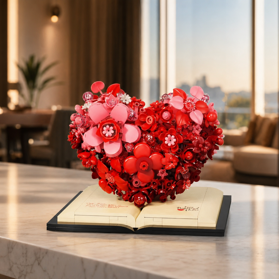 Escultura de flor romántica (768 micro-piezas) - Imagen 10
