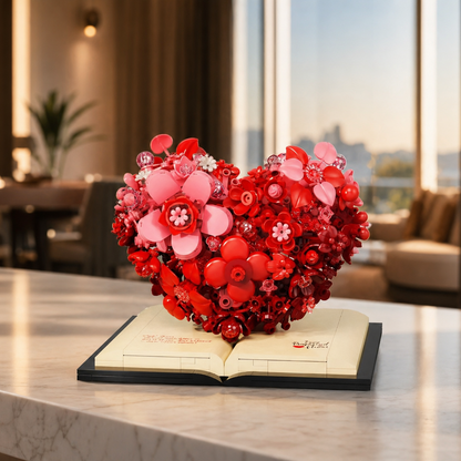 Escultura de flor romántica (768 micro-piezas) - Imagen 10