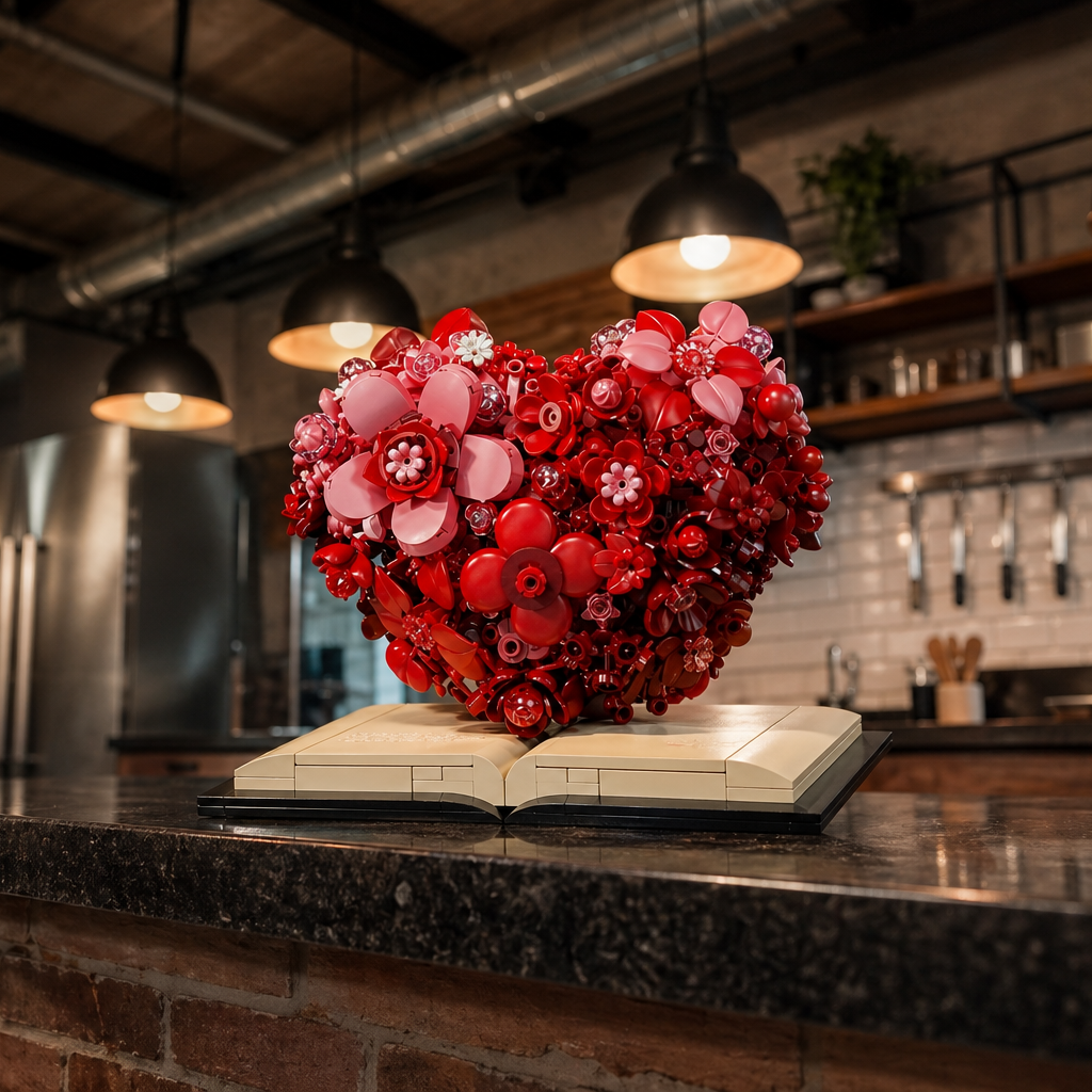 Escultura de flor romántica (768 micro-piezas) - Imagen 11