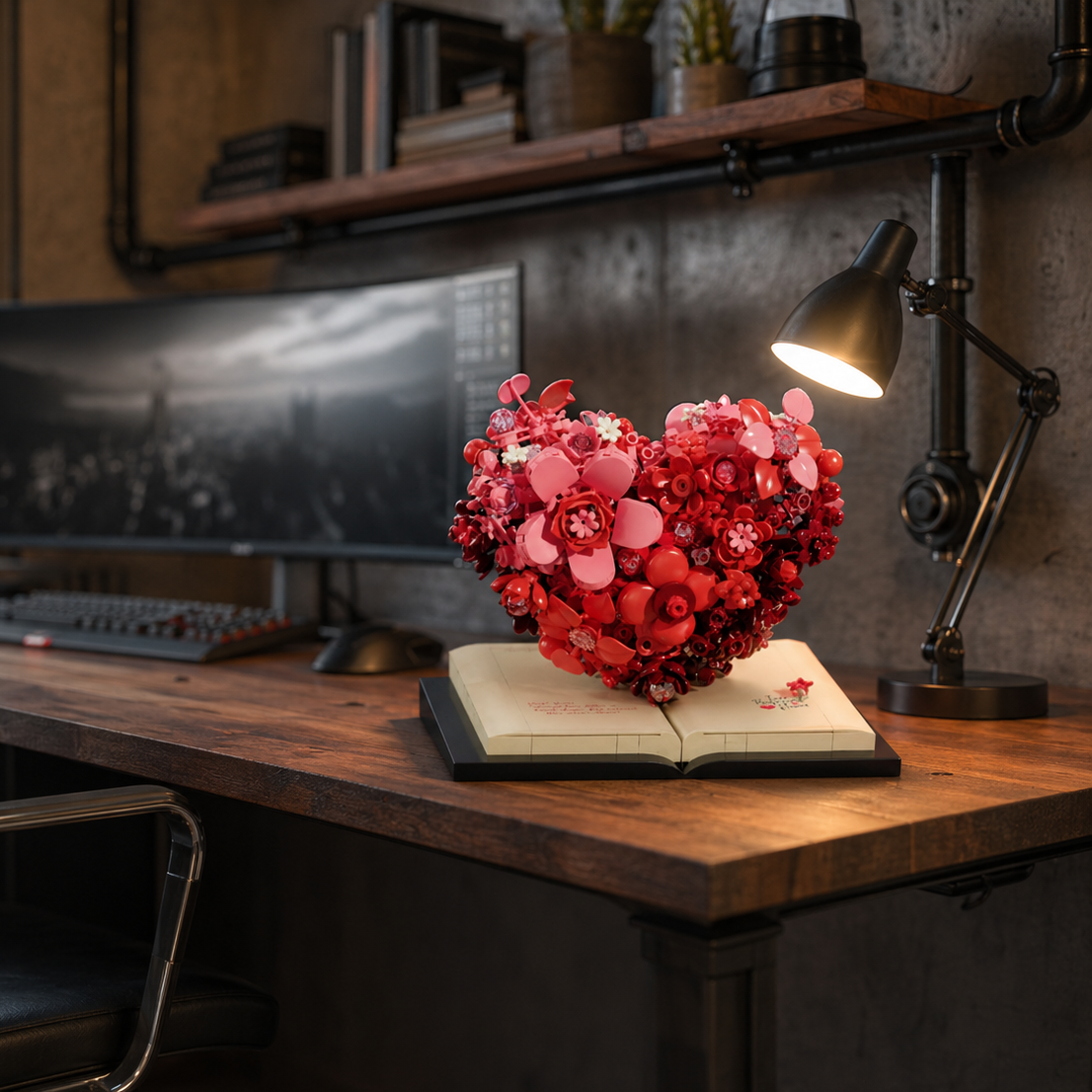 Escultura de flor romántica (768 micro-piezas) - Imagen 12