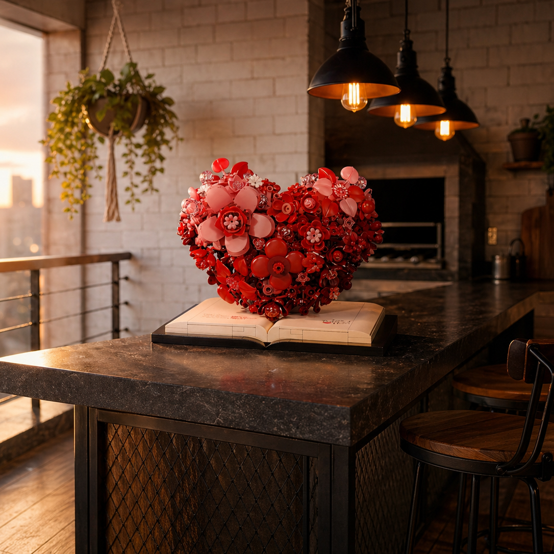 Escultura de flor romántica (768 micro-piezas) - Imagen 13