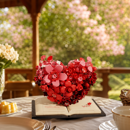 Escultura de flor romántica (768 micro-piezas) - Imagen 15