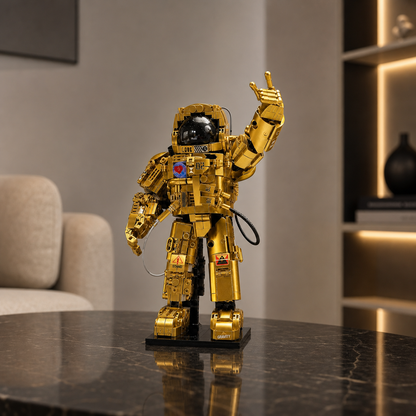 Astronaut de aur (990 piese) - Interior 01: Living minimalist