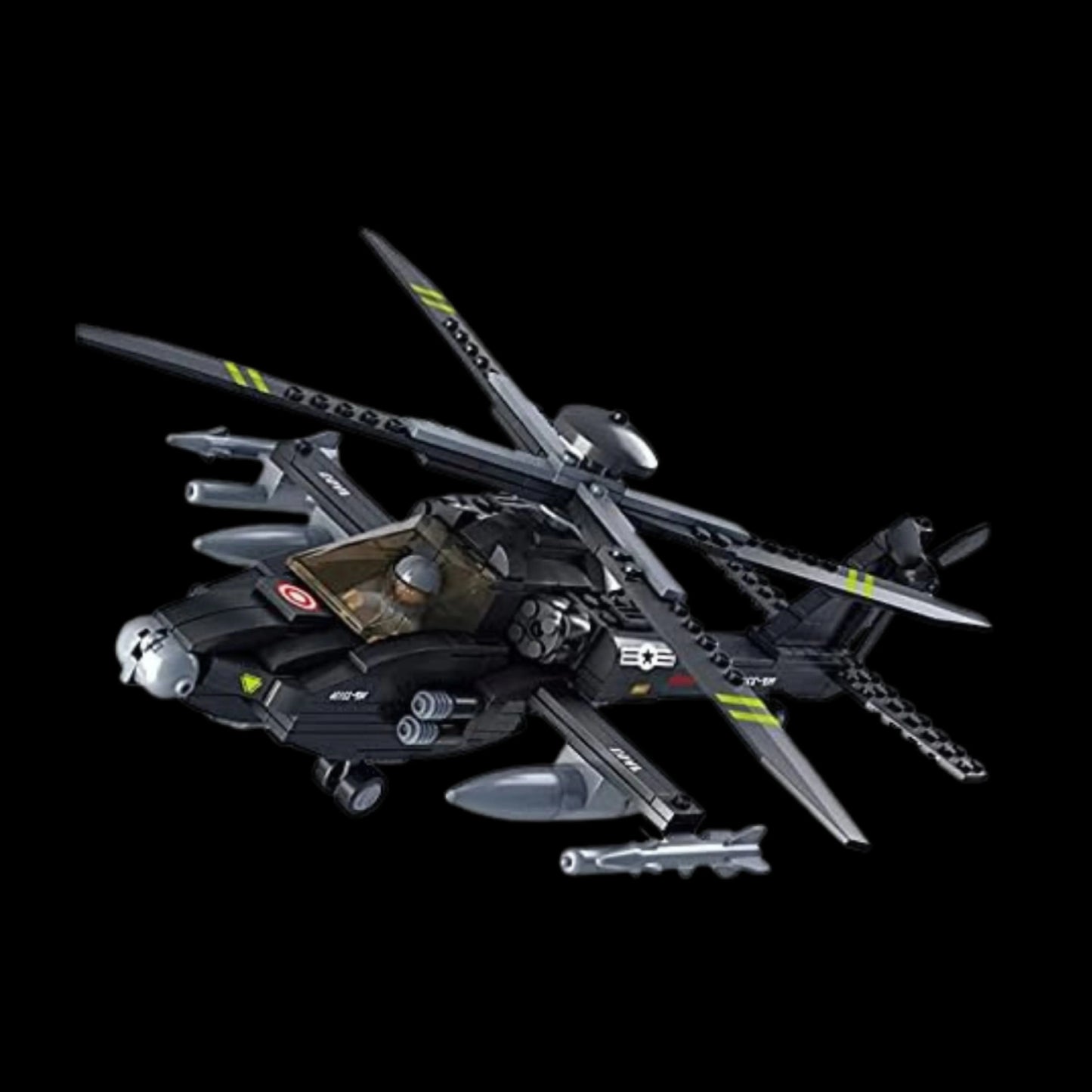 Hélicoptère Boeing AH-64 Apache (293 pièces) - image de la galerie 2