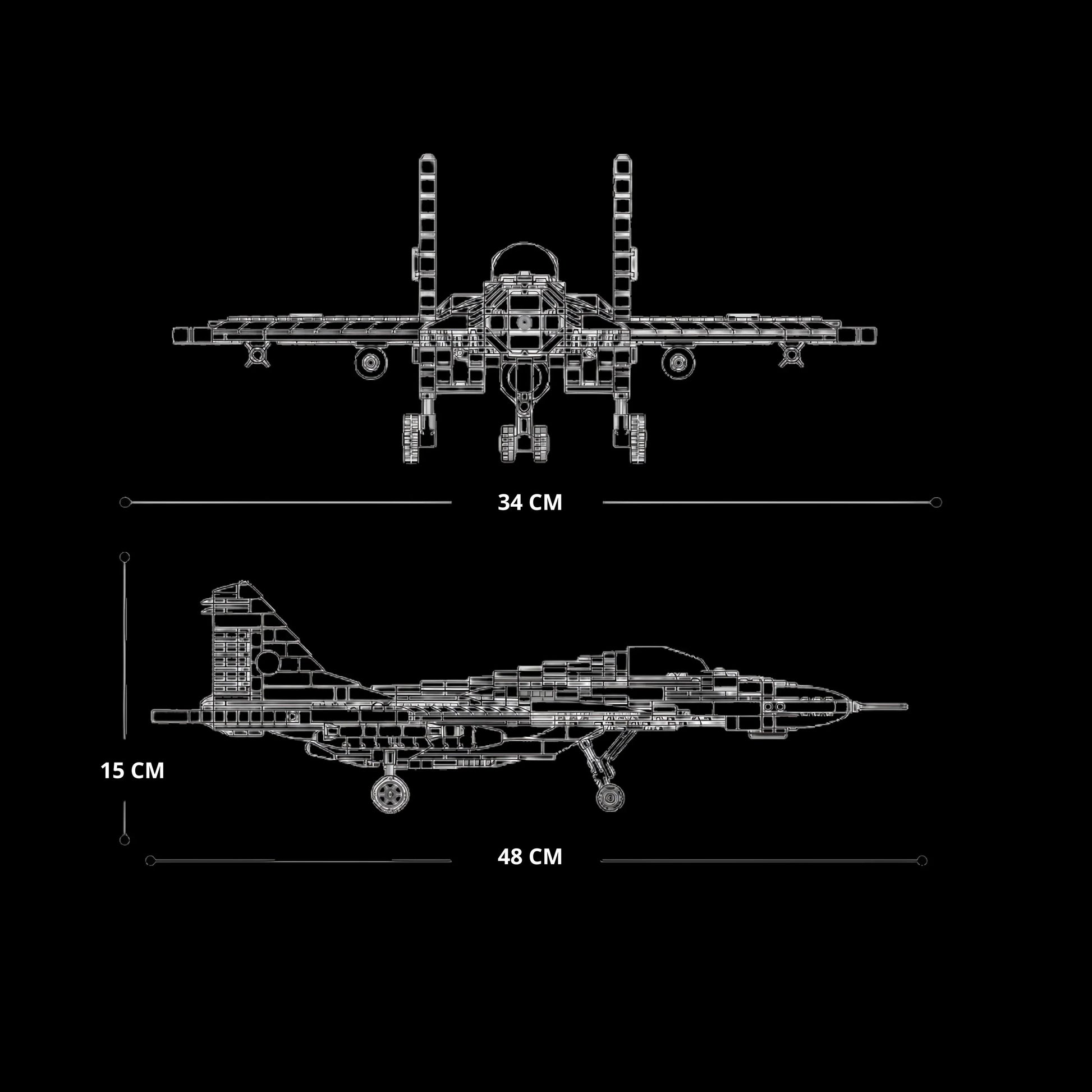 MIG-29-Kampfflugzeug (1837 Teile) – Galeriebild 6