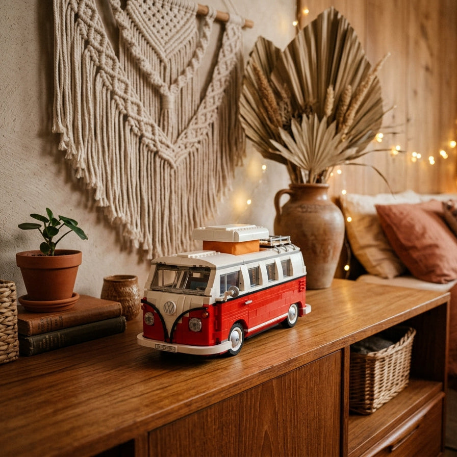 Combi T1 Volkswagen (1334 peças) em Credenza de Quarto