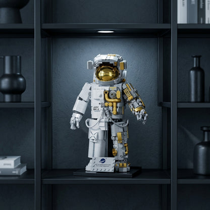 Astronaut (1088 szt.) - Półka na książki z czarnej matowej stali