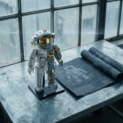Astronaut (1088 szt.) - Architektoniczny stół warsztatowy z cynkowanym blatem