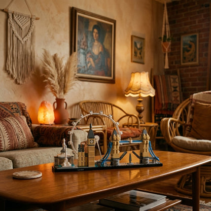 London City Skyline (468 szt.) - Sala Boho com Quadro 1:1