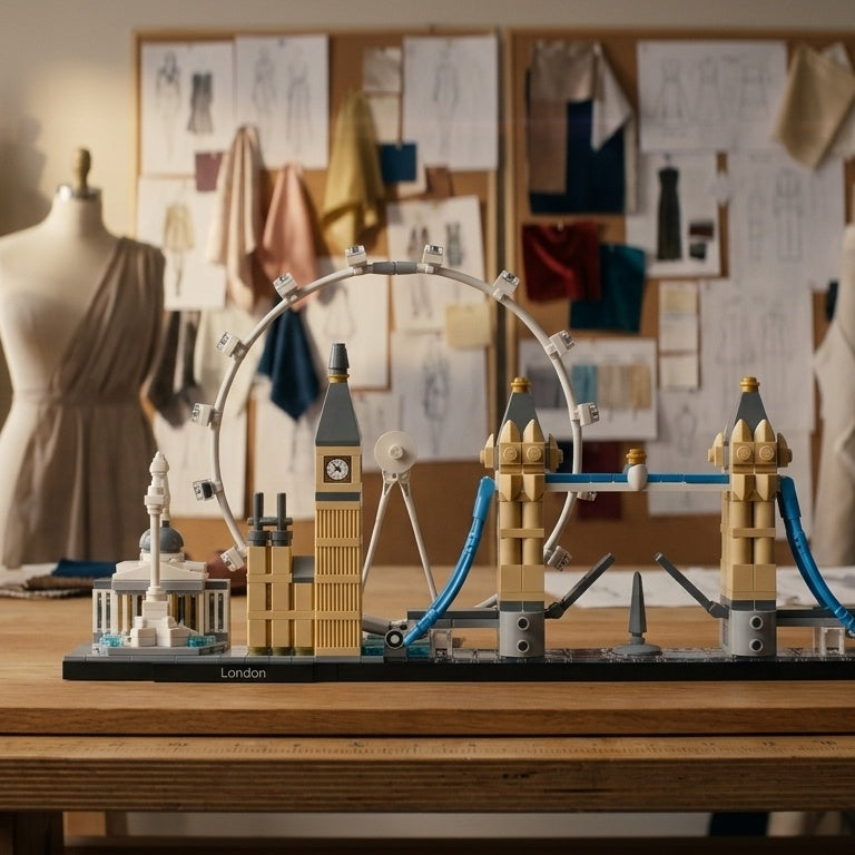 London City Skyline (468 szt.) – Escritório de Ateliê de Moda 1:1