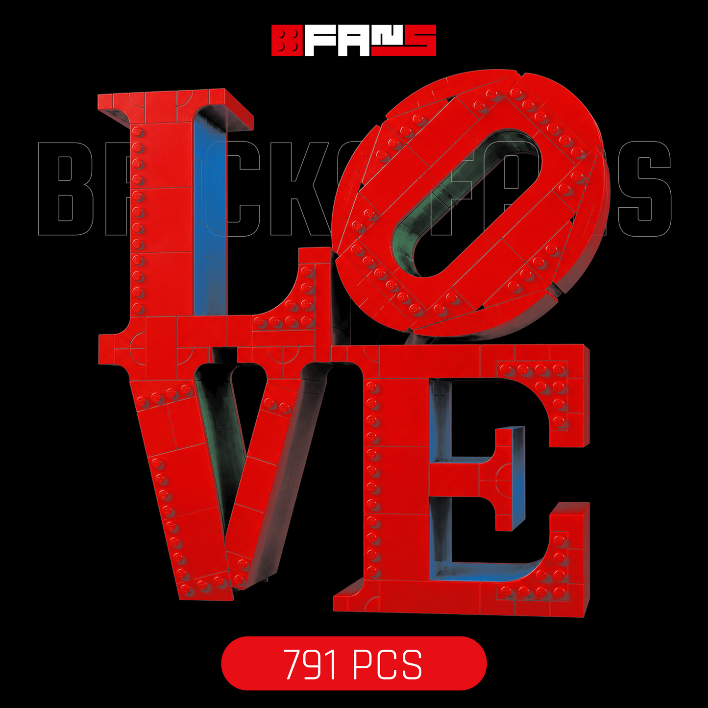 Love Sculpture (791 Pcs) - Bricks Fans cover