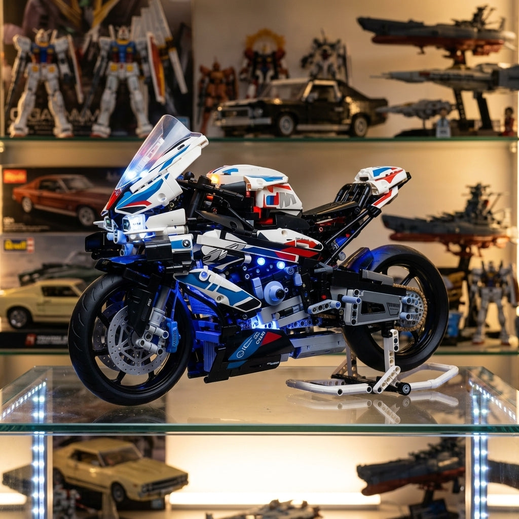 Blue Superbike M1000 — generated scene 4 [m1000_collector_room.png]