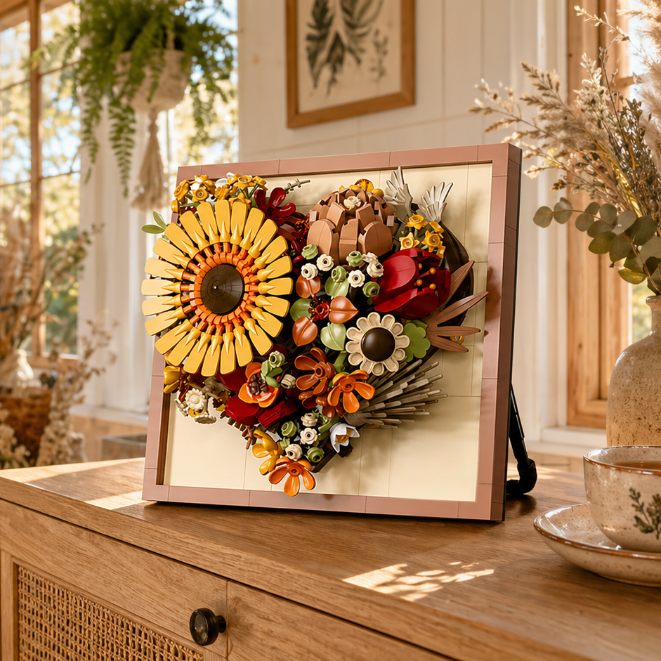 Cornice Floreale 3d - Girasole (727 Pezzi) 