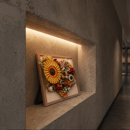 3D Bloemenlijst - Zonnebloem (727 onderdelen) - Afbeelding 13