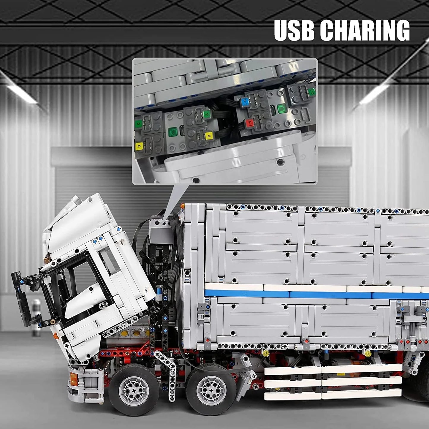 Side-Wing Box Truck (4166 pcs)