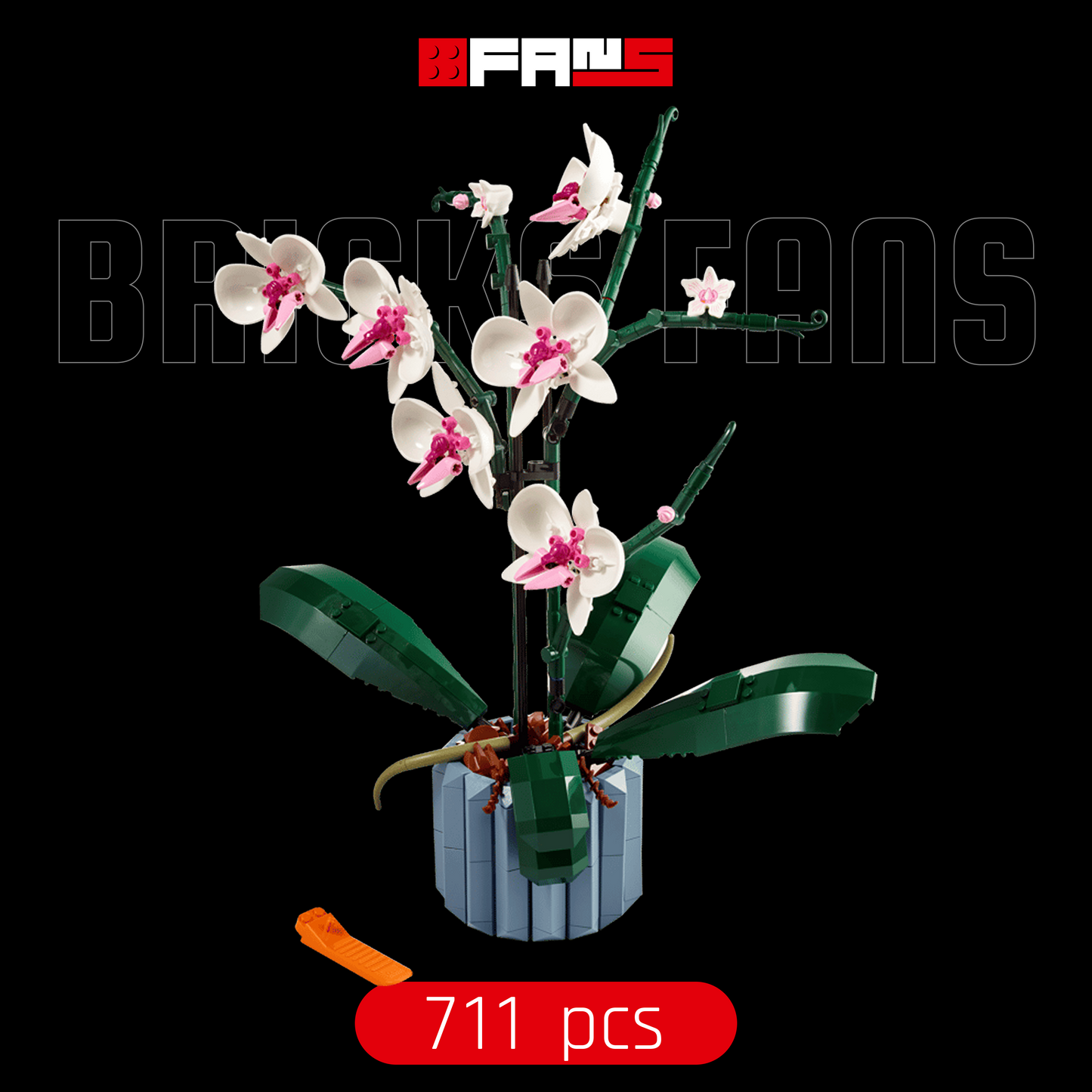 Potted Orchid Bouquet (608 Pcs)