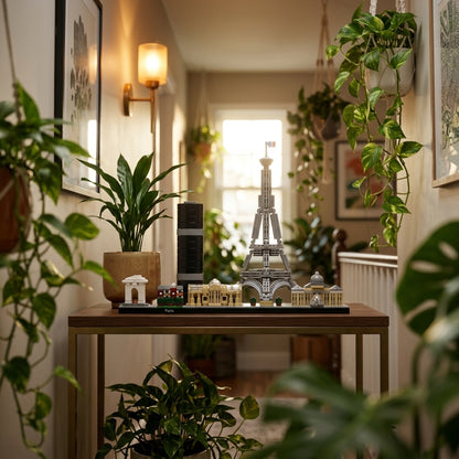 Horizonte de la ciudad de París (649 piezas) - Escena interior ambiental de la jungla urbana del pasillo.
