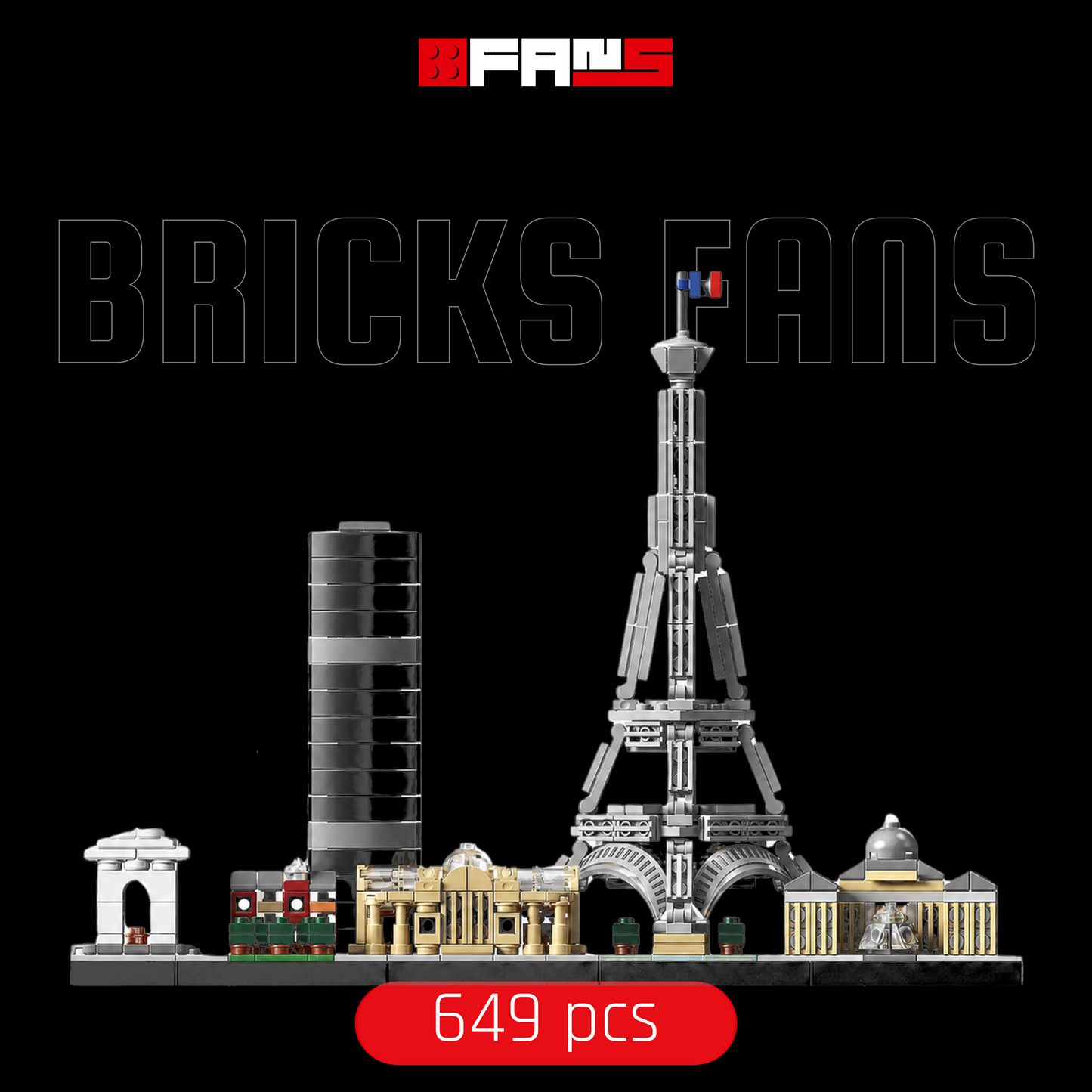 Paris City Skyline (649 pcs) - Bricks Fans official cover