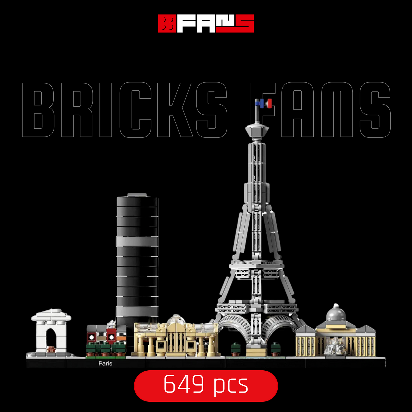 Paris City Skyline (649 pcs) - Bricks Fans official cover