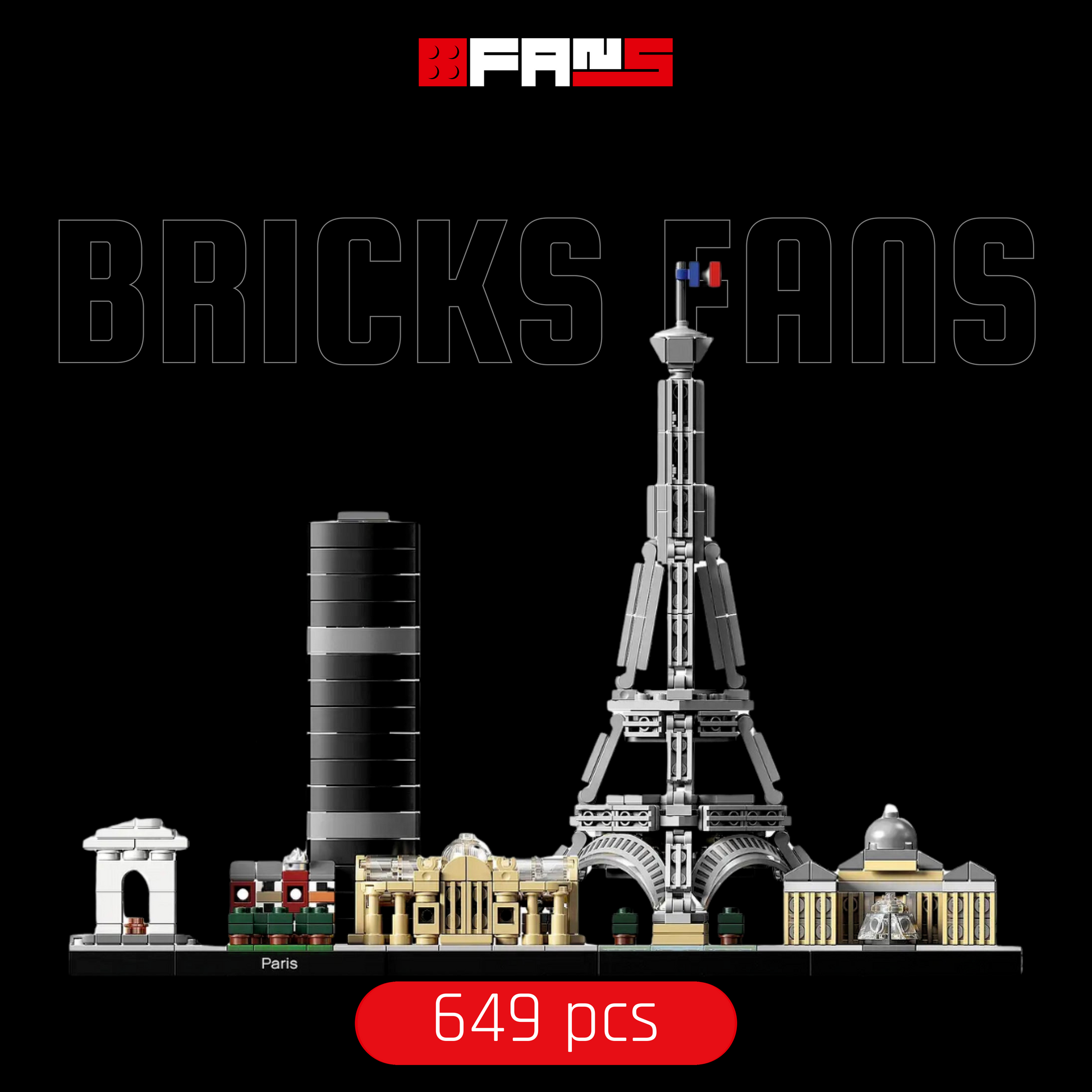 Paris City Skyline (649 pcs) - Bricks Fans official cover