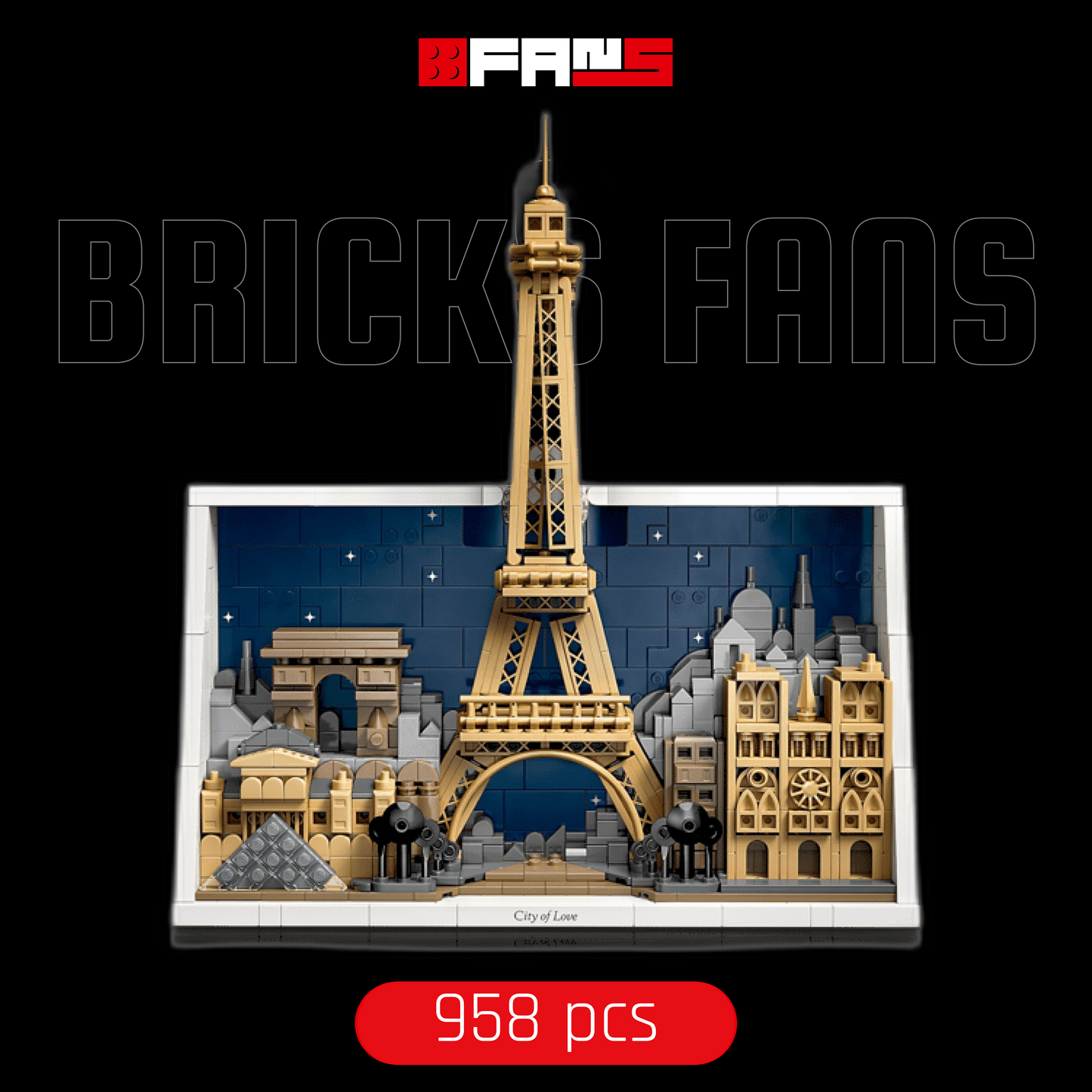 Capa Oficial Paris City Skyline (958 pcs)