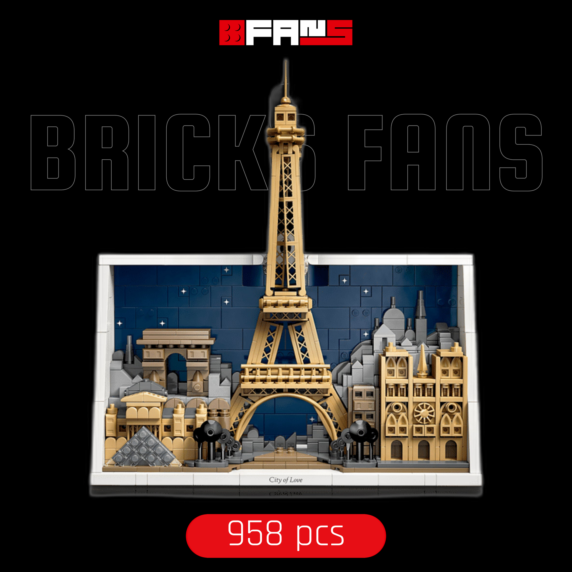Capa Oficial Paris City Skyline (958 pcs)