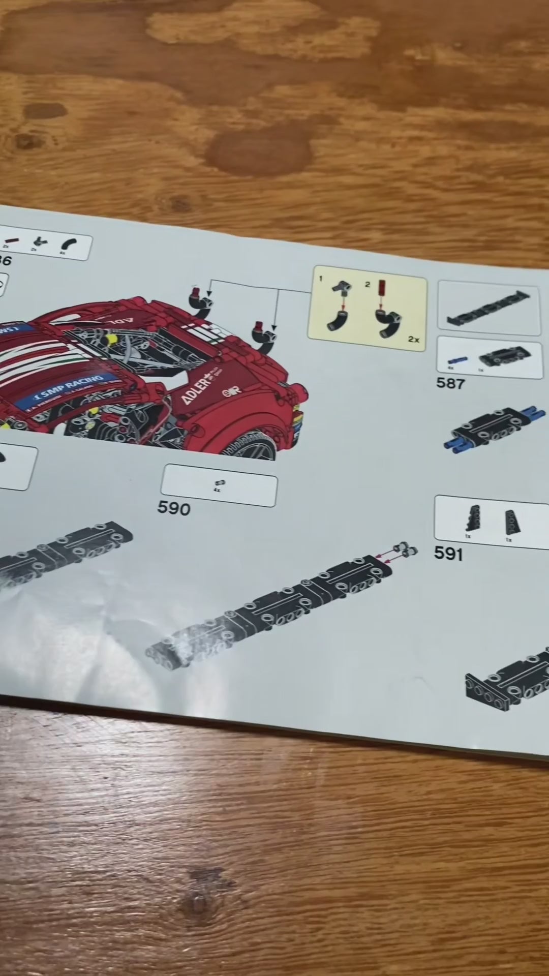 488 GTE Italiaanse auto (1677 onderdelen)