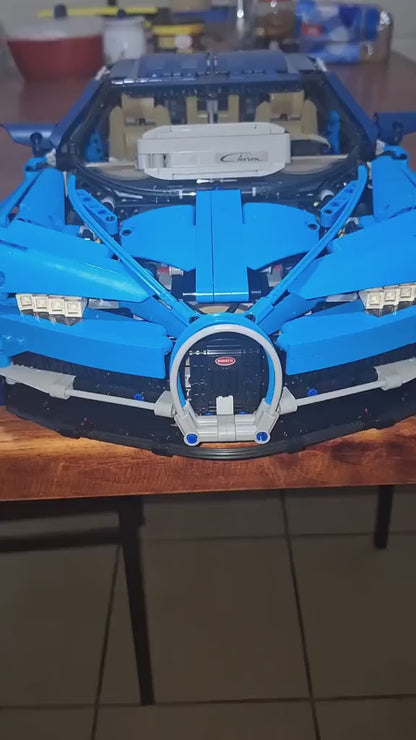 Blue Sports Car Chiron (3599 Pcs)