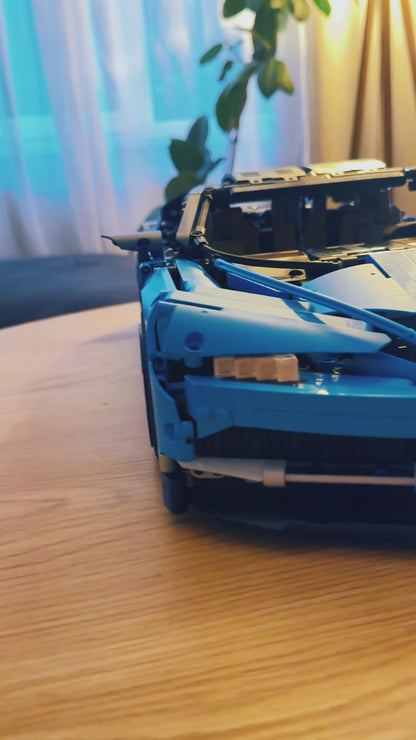 Blue Sports Car Chiron (3599 Pcs)