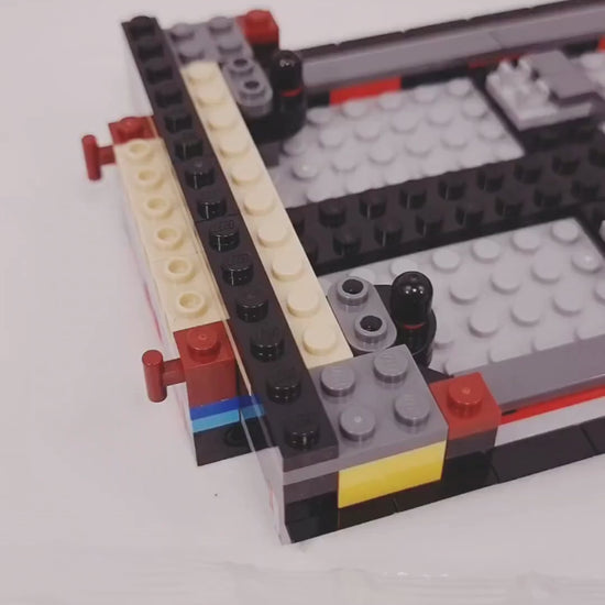 Schwarzer Sportwagen MOC (1456 Teile) 