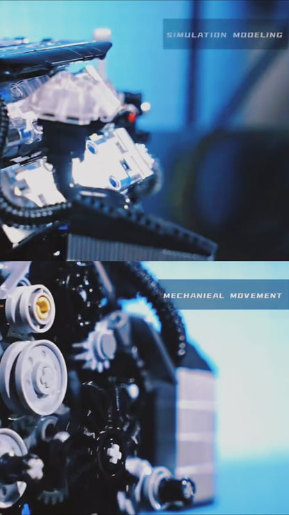 Motore W12 Twin Turbo (871 pezzi) 