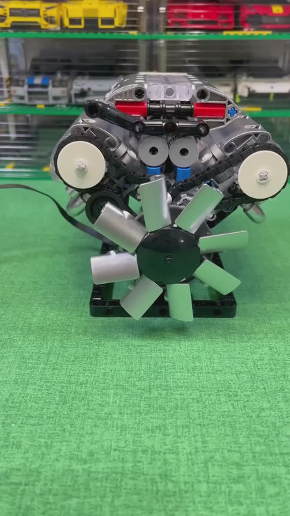 Moteur V8 motorisé (535 pièces) 